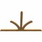 Ekena Millwork Richland Rough Sawn Timber Gable Bracket, Western Red Cedar, 84"W x 53"H x 2"D x 4"F, 15/12 Pitch GBW084X53X0204RIC00RWR - alternate 3